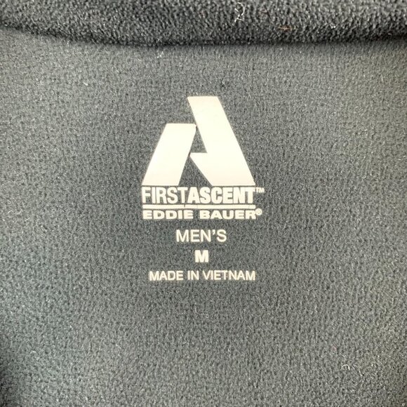 Eddie Bauer First Ascent Sweater Medium Black Fleece Cloud Layer Pro 1/4 Zip - Picture 4 of 9